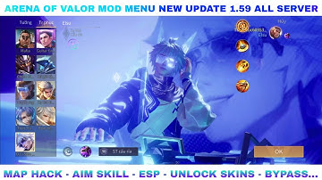 Arena Of Valor Mod Menu New Update 1.59 | Map Hack, Aim Elsu, Esp Line, Unlock Skins, Bypass...
