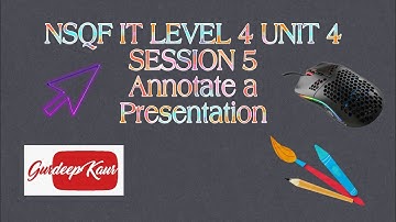 NSQF IT LEVEL 4 UNIT 4 SESSION 5 | Annotate a Presentation