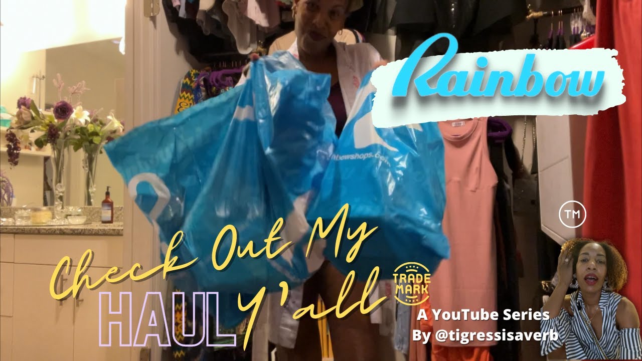 Check Out My Haul Y'all From Rainbow (a/k/a "The Blue Bag Boutique" as