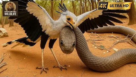 King Cobra vs Secretary Bird: The Most Fierce Battle for Survival on the Planet.