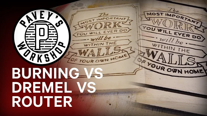 Wood Burning VS Dremel VS Router - What I learnt