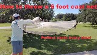 How to Throw A 6 Foot Cast Net Perfectly Every Time 