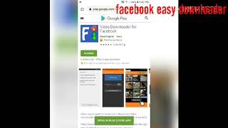 Facebook Easy downloader,🤞