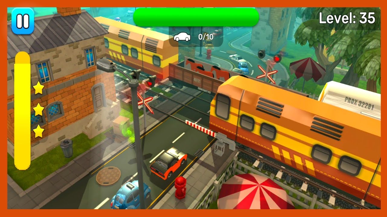 RAILROAD cROSSING 2LEVEL 35 NEW UPDATE NEW TRAIn & NEW