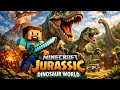 Hardcore Jurassic dinosaur world in minecraft  #minecraft #minecraftlive #live