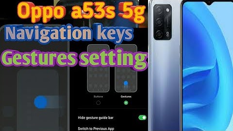 Oppoa53s 5g system navigation How to change side bar and button #sidebar #navigationbar #button