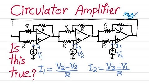 Circulator Amplifier: How does it work?  Can you prove current voltage relationships between ports?