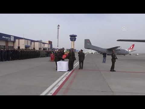 Şehit Pilot Üsteğmen Yasin Boy için askeri tören düzenlendi...