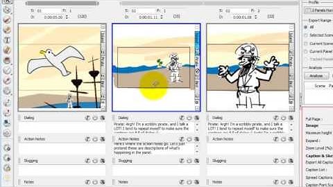 Export to PDF in Storyboard Pro 3D
