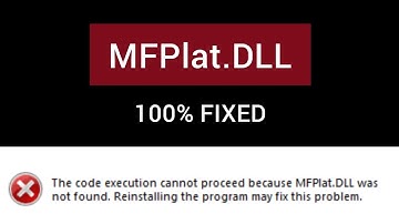 How to Fix MFPlat.dll Missing Error from Any Software | FIXED | Windows 10