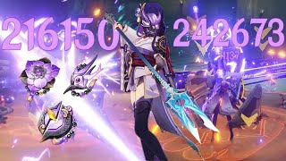 Vermillion Hereafter Raiden Shogun C0 F2P Weapon Insane Damage - Genshin Impact