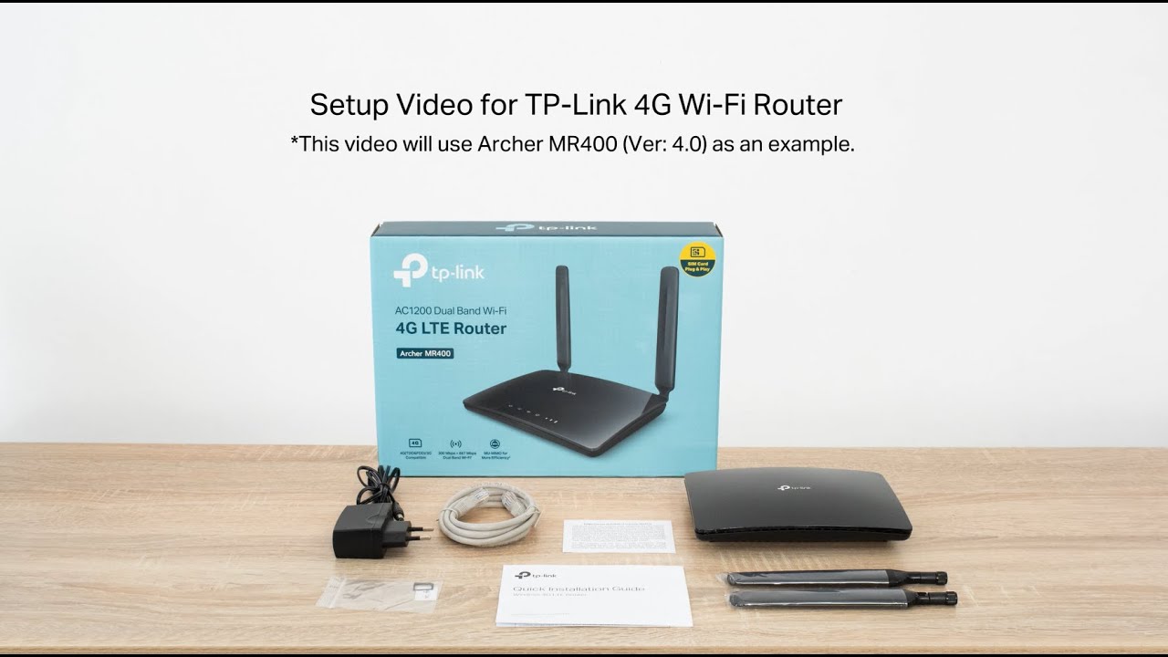 Reliable Green beans Throat How to Set up TP-Link 4G WiFi Router - YouTube