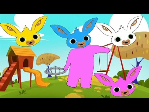 BING BUNNY  LEARN COLORS FINGER FAMILY NURSERY RHYMES