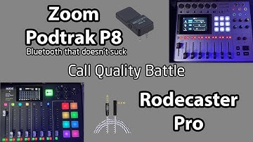 Podtrak P8 vs Rodecaster Pro - call quality comparison - BTA-2 bluetooth and 3.5mm
