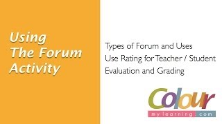 Video 7-1: Using the Forum Activity