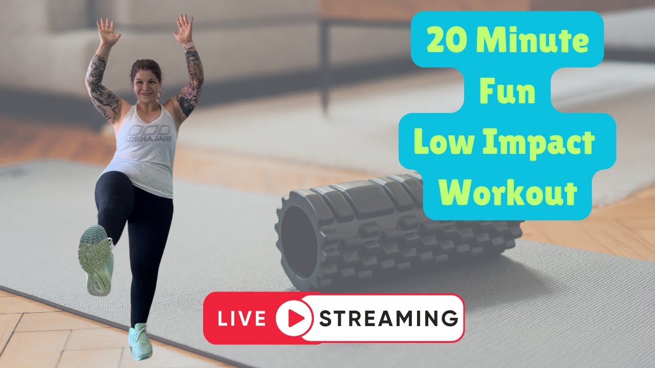 20 Minute Fat Burning Low Impact Workout Home Workout LIVE - YouTube