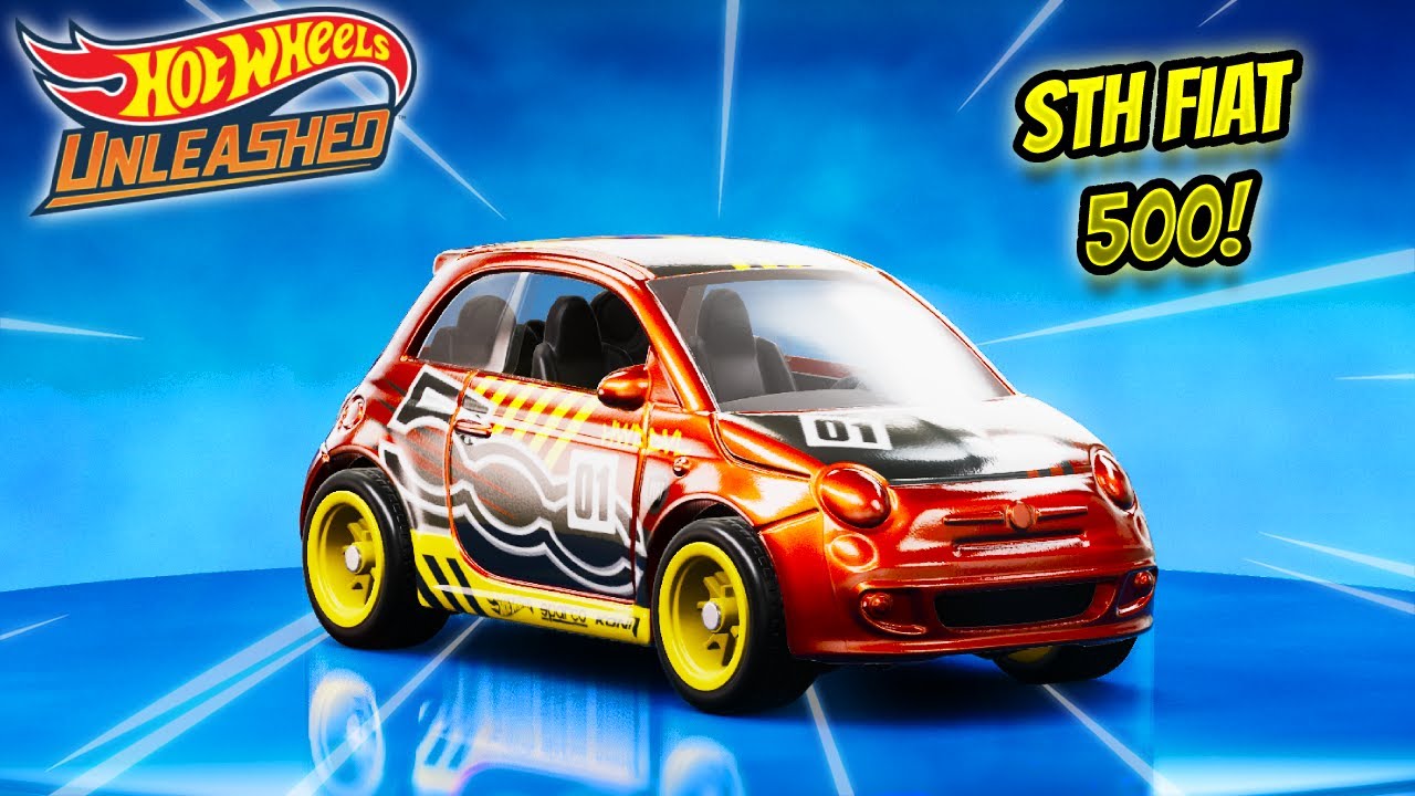 Hot Wheels Secret Code Series Fiat 500C NHRA Race Car - Global