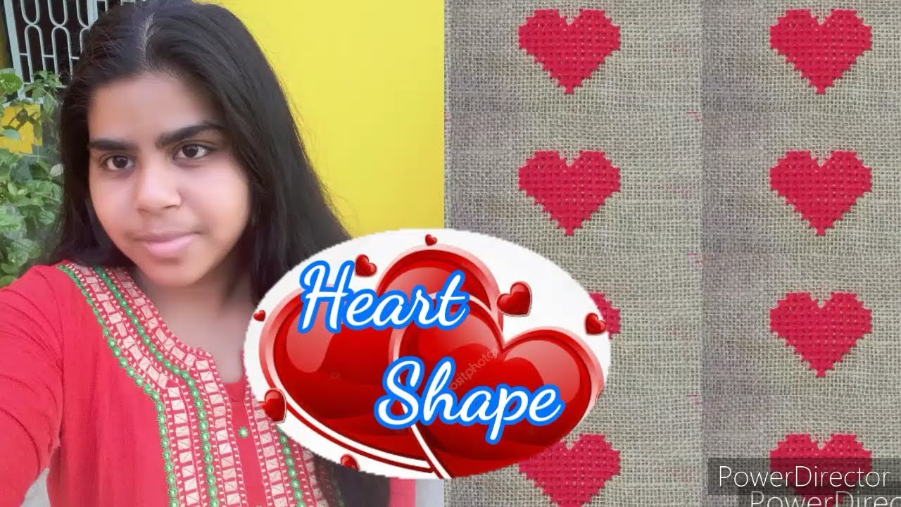 Heart Shape Ason Design l Bengali Ason Design  how to l# Me&Ma Crafting