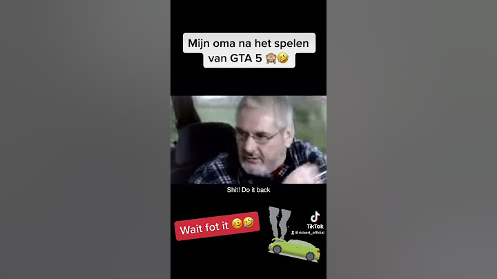 Mijn oma na het spelen van GTA 5 🏎️🤣.          #gta5 #oma #botsten #car #crash