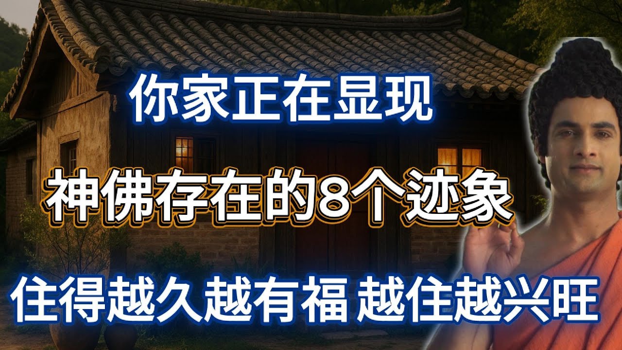 你家正在显现神佛存在的8个迹象，住得越久福报越多，越住越兴旺