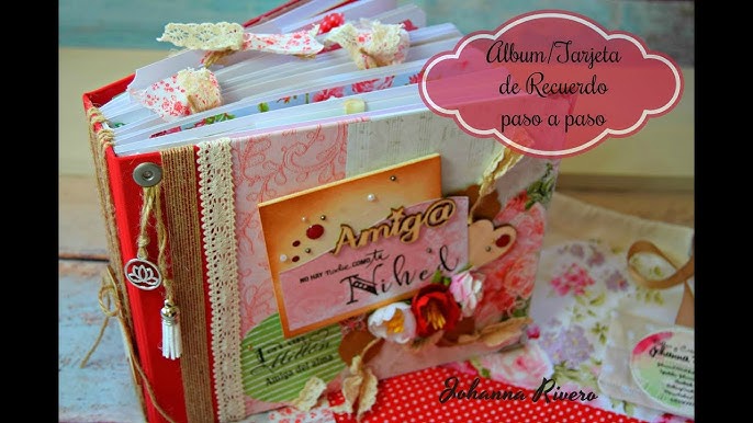 Album de Fotos -Tarjeta gigante Scrapbook Como Hacerlo paso a paso