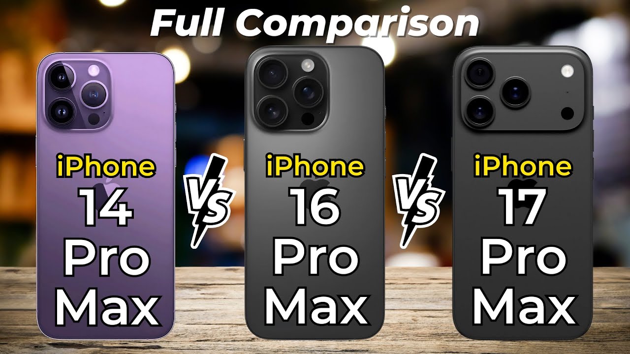 iPhone 17 Pro Max vs iPhone 16 Pro Max vs iPhone 14 Pro Max 🔥 Full Leak Comparison
