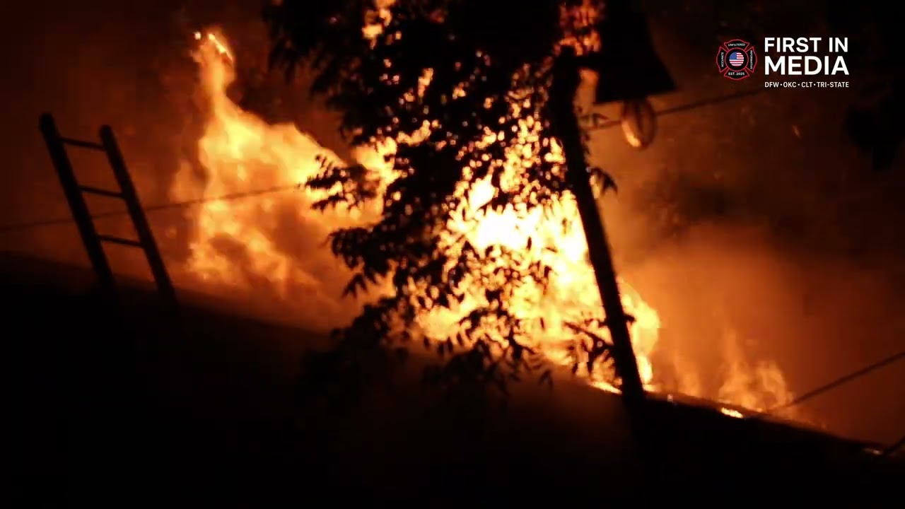 Firefighters Battle House Fire in Northwest Dallas