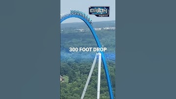 OHIO ROLLER COASTERS PT 2. Orion, Kings Island #travel #ohio #rollercoaster #themepark #trip #shorts
