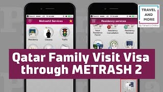 QATAR FAMILY VISIT VISA THROUGH THE METRASH 2 | EASY STEP BY STEPS | 2019 | Travel and more