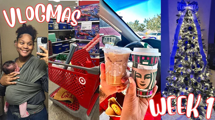 VLOGMAS WEEK 1: 🎄Decorate with me, Christmas shopping, wrapping gifts 🎁, etc