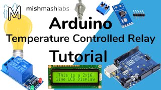 Controlling a Relay using Temperature (Temperature Controlled Relay with Thermocouple, Arduino, LCD)