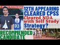 Abhay pandey  recommended from 2 afsb mysore  what was his strategy for nda exam ssb