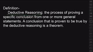 Deductive reasoning and sequences