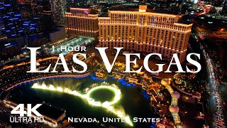 [4K] LAS VEGAS 2024  1 Hour Drone Aerial Film | Nevada NV USA United States of America