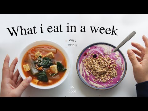 What I Eat in a Week living by myself, vegan