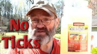 Properly mixing permethrin spray for tick protection