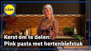 Pink pasta met hertenbiefstuk | Kerst Om Te Delen met Sandra Ysbrandy