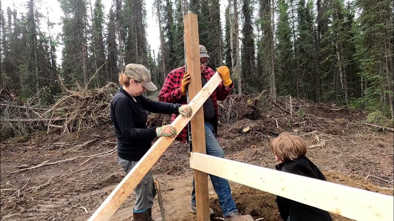Building a new chicken coop in Alaska Part 1 YouTube