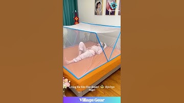 INSTANT Mosquito Fort! 🤯 This Bed Gadget is LIFE CHANGING! #gadget #lifehack #mosquito #amazing