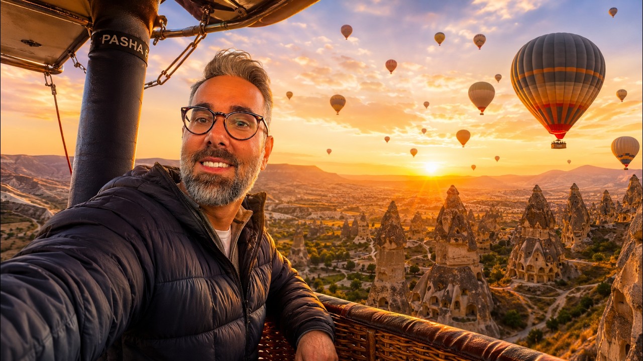 Kapadokya'da Balon Turu Yaptım! (Pilota Her Şeyi Sordum)