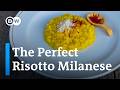How saffron risotto is made in italy