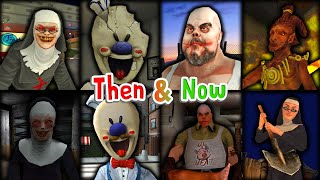 Ice Scream 1-8, Evil Nun 1-2, Mr. Meat 1-2 - Keplerians Evolution Then VS Now