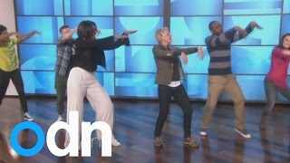 Michelle Obama shows off her dance moves with Ellen DeGeneres