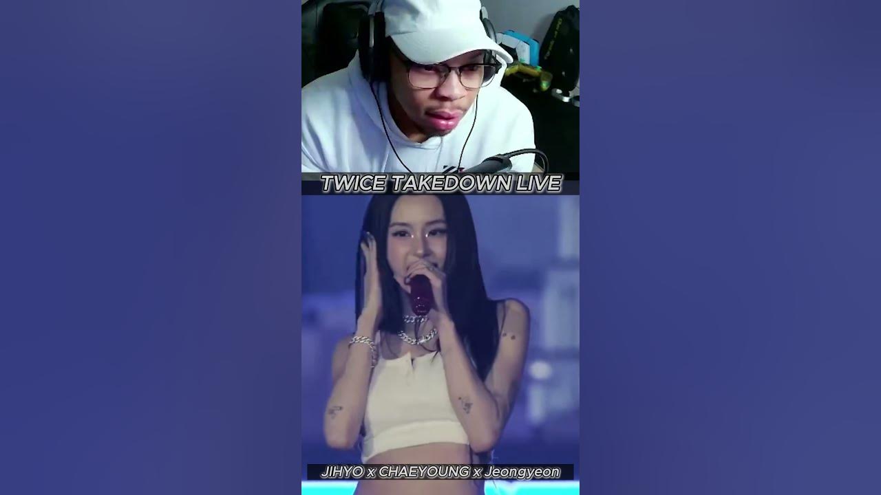 TAKEDOWN live is INSANE! #kpop #reaction #twice #music #jeongyeon #jihyo #chaeyoung