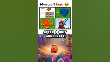 Minecraft Logic After Quit 😂 #minecraft #angrybirds #gamingmemes #memesdaily #funnymemes #shorts