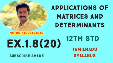 12th Std Maths Ex.1.8(20) Which of the following is are correct