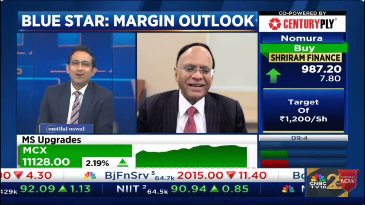 Mr B Thiagarajan - MD, Blue Star - CNBC TV18- Business and Market Outlook