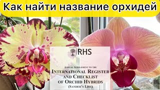 Чтобы НАЙТИ НАЗВАНИЕ любой ОРХИДЕИ сделайте так / Международный регистр орхидей
