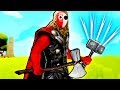 TABS - Thor with Mjolnir and Stormbreaker vs Other Units in Totally Accurate Battle Simulator!