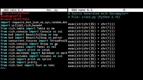Decompile marshal, hex, pyc, zlib, base64, lambda